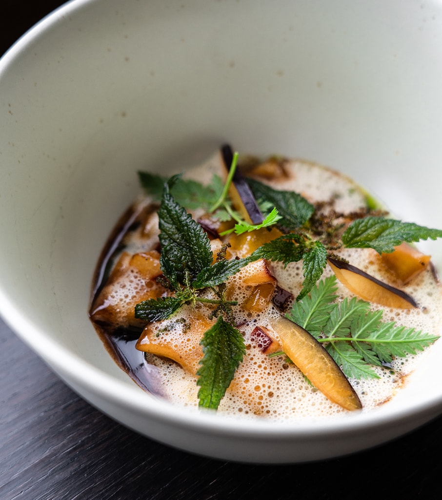 Gericht Schaum Kräuter